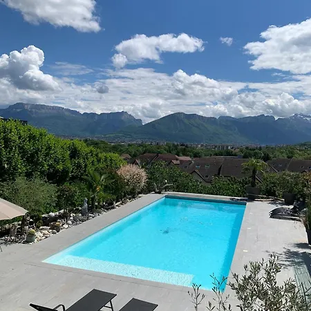 Panorama Dream Annecy, 42 M2 Avec Terrasse Abritee, Piscine Et Parking A 10 Min D'annecy Apartment