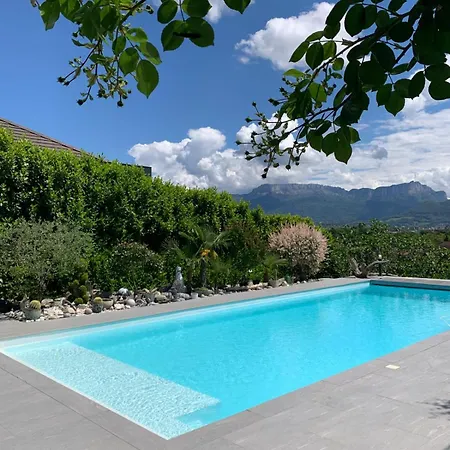 Panorama Dream Annecy, 42 M2 Avec Terrasse Abritee, Piscine Et Parking A 10 Min D'annecy Poisy