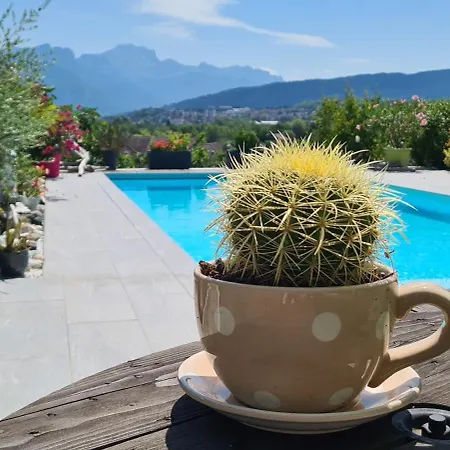 Panorama Dream Annecy, 42 M2 Avec Terrasse Abritee, Piscine Et Parking A 10 Min D'annecy Apartment