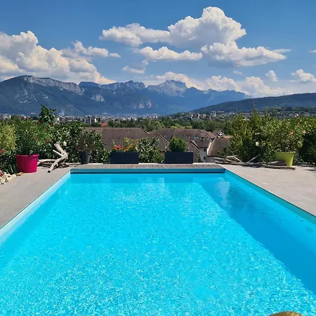 Panorama Dream Annecy, 42 M2 Avec Terrasse Abritee, Piscine Et Parking A 10 Min D'annecy Apartment